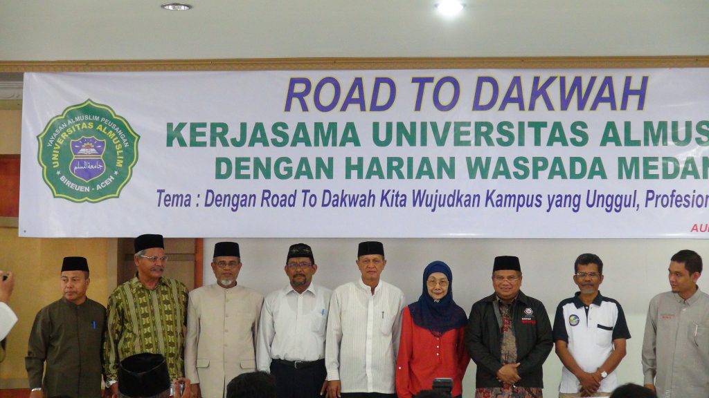 Acara Road To Dakwah Kerjasama Universitas Almuslim dan Harian Waspada Sukses